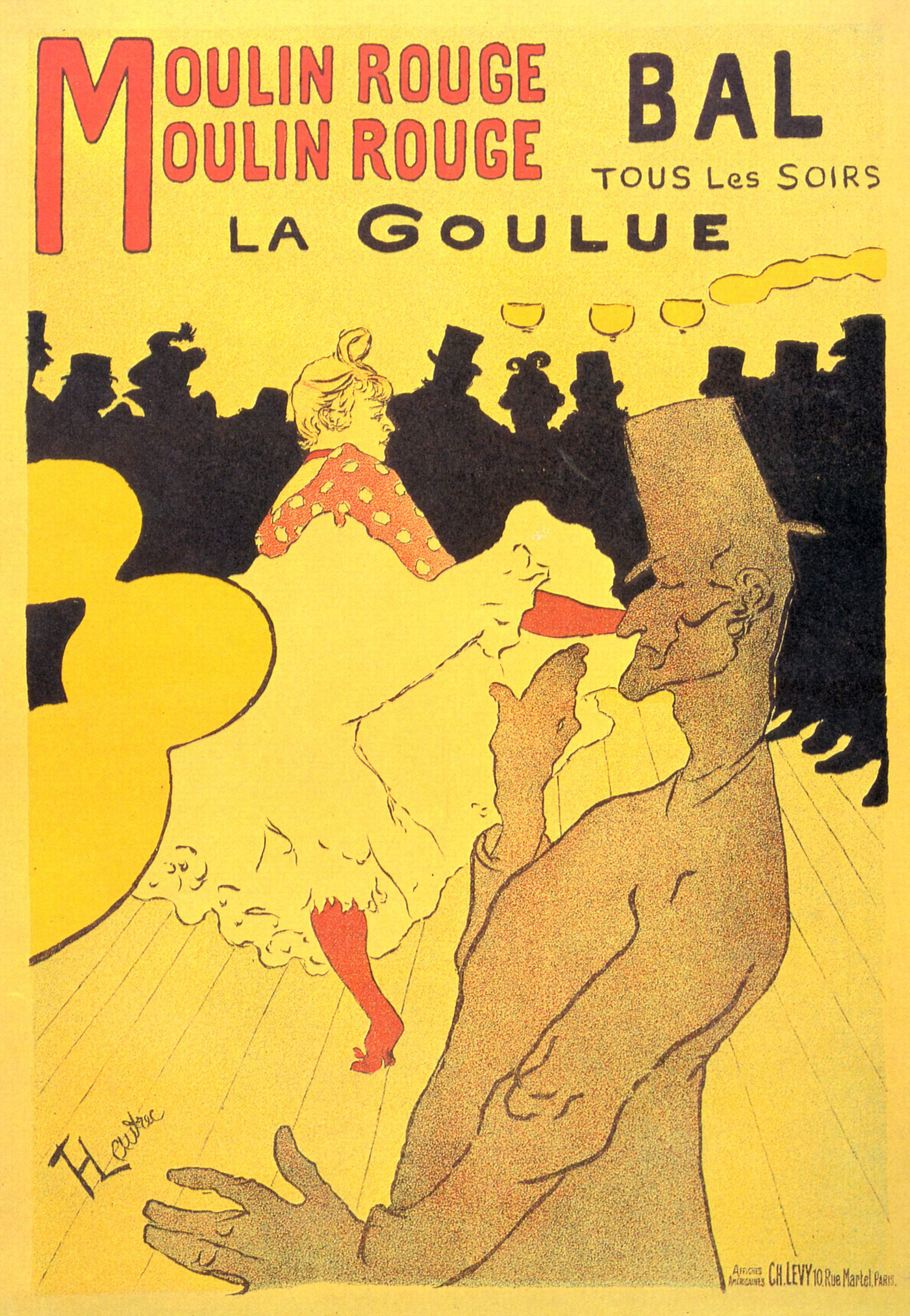 Aquest és un cartell de París. Té colors vius i figures clares. És una obra d'art molt bonica.