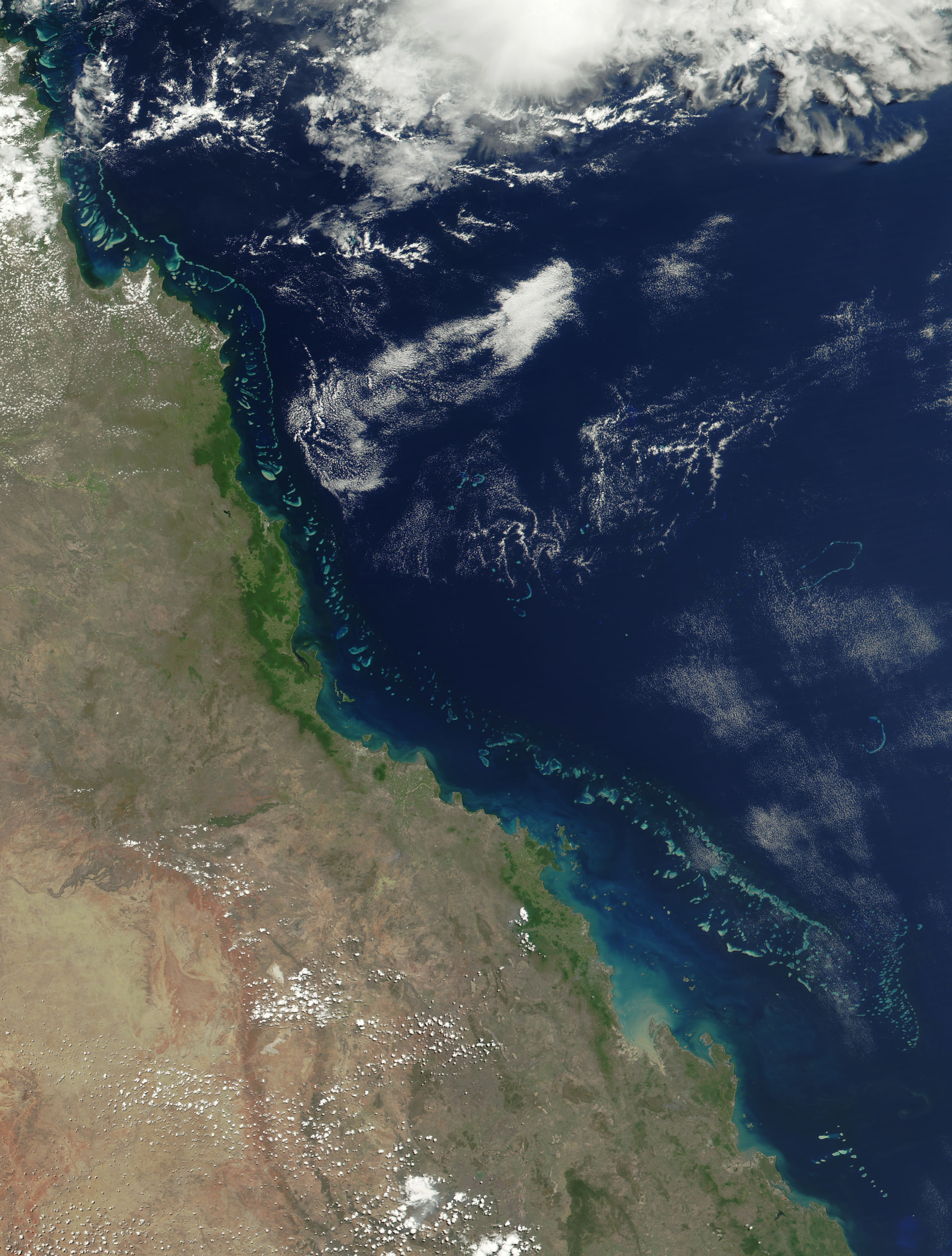 Vista aèria de la Gran Barrera de Corall, l'escull coral·lí més gran del món.