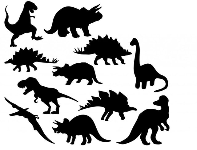 Joc d'ombres de dinosaures per explicar històries. Una manera divertida d'aprendre i imaginar.