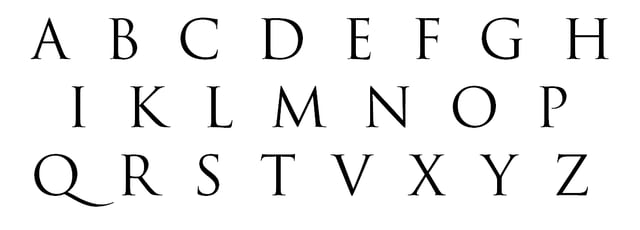 Aquestes són lletres de l'alfabet llatí. Les utilitzem per escriure paraules. Són clares i fàcils d'entendre.
