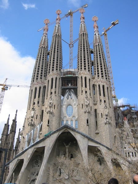 La Sagrada Família, obra d’Antoni Gaudí. Un dels monuments més visitats d’Europa.