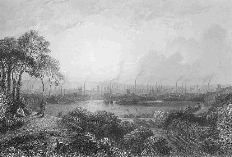 Pintura de Manchester "Cottonopolis" (1840), que mostra l'impacte de la industrialització a les ciutats.